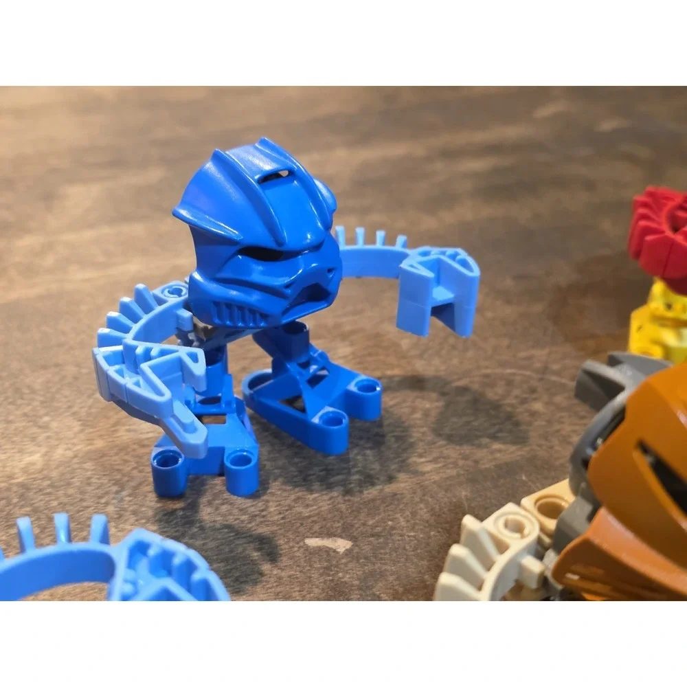 2001 McDonalds Lego Bionicle TOHUNGA Lot 5 Complete + 8 Discs + Parts!!